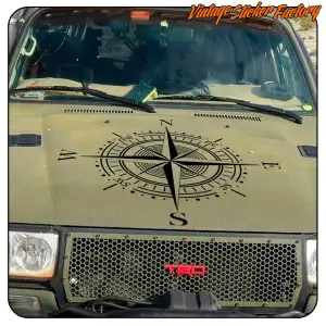 ROSA DE LOS VIENTOS' 'vv0874' Compass Die Cut Sticker