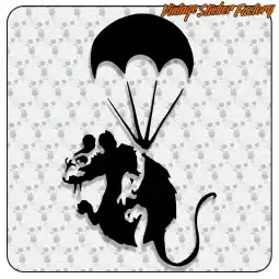 PARACHUTE RAT BANKSY 2