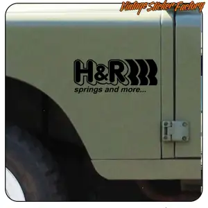 AUTOCOLLANT H&R SPRINGS AND MORE. ACHETEZ DES AUTOCOLLANTS EN VINYLE.