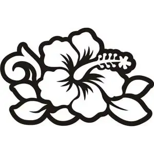 HAWAIIANISCHE BLUME - HIBISCUS Aufkleber