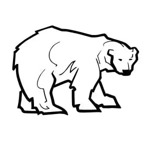 Autocollant oso polar