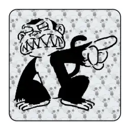 Sticker Mono Malvado 2