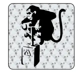 Sticker Monkey tnt 2