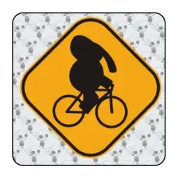 Pegatina CAUTION. Pegatinas freaks, pegatinas frikis. 2