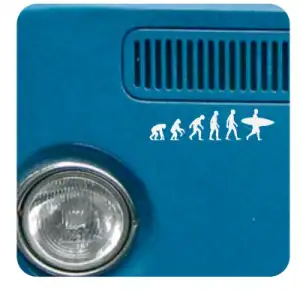 Sticker evolucion surf