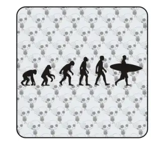 Sticker evolucion surf