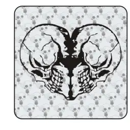 Autocollant Corazon Calaveras 2