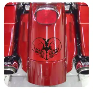 Sticker Corazon Calaveras