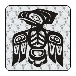 Sticker aguila maya