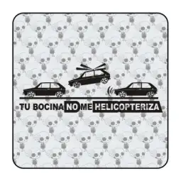 Sticker tu bocina no me helicopteriza 2