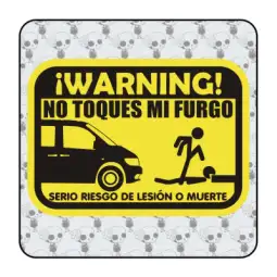 Sticker don t mess with my van 2