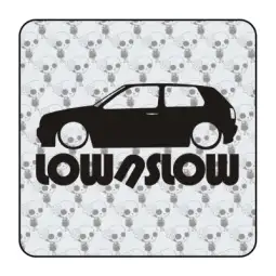 Autocollant vw golf low 2