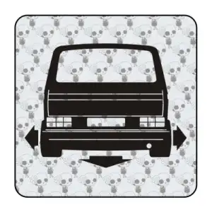 Autocollant vw t3 low