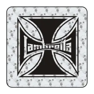 Autocollant cruz de malta lambretta