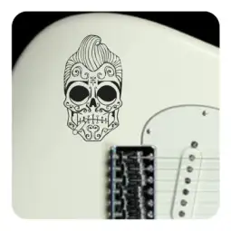 Sticker calavera llaves 2
