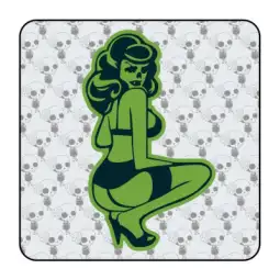 Pegatina PIN UP ZOMBIE. Pegatinas freaks, pegatinas frikis. 2