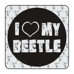 Sticker I love my beetle 2