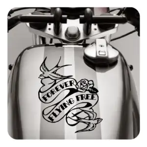 Autocollant forever flying free