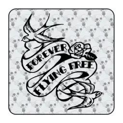 Sticker forever flying free 2