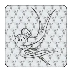 Sticker golondrina old school 2