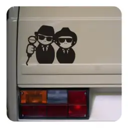 Pegatina BLUES BROTHERS. Pegatinas freaks, pegatinas frikis.