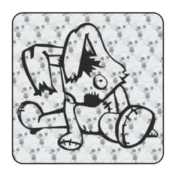 Kaninchen rag Aufkleber 2