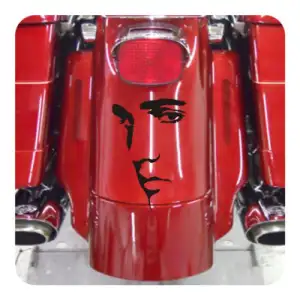 Autocollant elvis has left the building