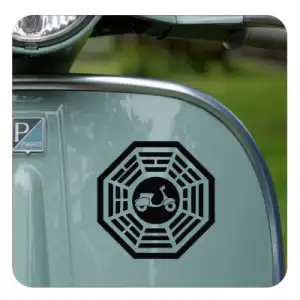 Pegatina DHARMA VESPA.