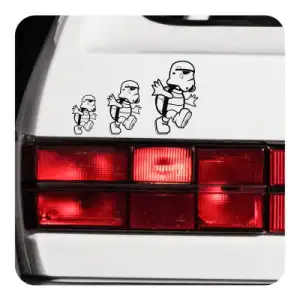 Pegatina MARIO STORM TROOPER. Pegatinas freaks, pegatinas frikis.