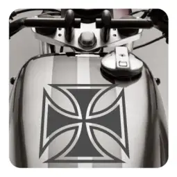 Sticker cruz de malta 2