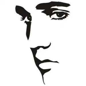 Autocollant elvis has left the building