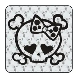 Sticker calavera lazo 2