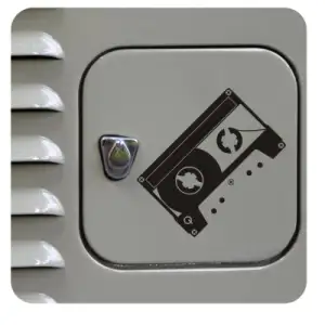 Pegatina CASSETTE. Pegatinas freaks, pegatinas frikis.