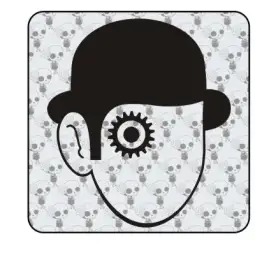 Sticker naranja mecanica 2