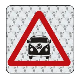 Pegatina PRECAUCION T1. Pegatinas para Camper y Autocaravana 2