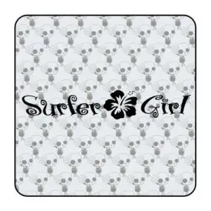 Sticker surfer girl