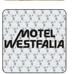 MOTEL WESTFALIA Aufkleber, Westfalia Aufkleber 2