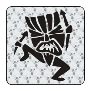 Sticker mascara hawai