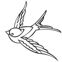 Pegatina de vinilo GOLONDRINA OLD SCHOOL 2