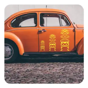 Pegatina TIKI. Pegatinas surferas.