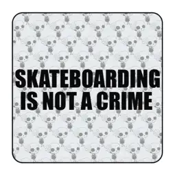 SKATE IS NOT A CRIME Aufkleber 2