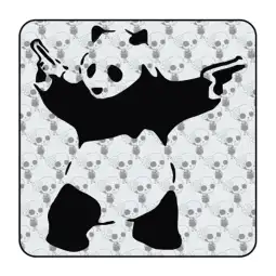 Sticker panda banksy 2