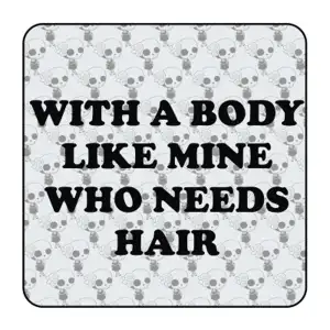 Autocollant who needs hair