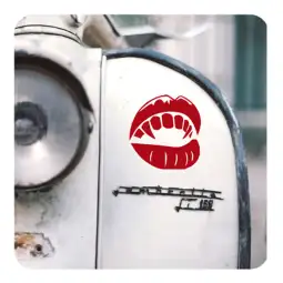 Vampir-Mund Aufkleber