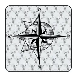 Compass ref.'vv0794' Die Cut Sticker 2