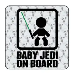 Autocollant BABY JEDI ON BOARD 2
