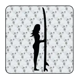 SURFER GIRL Aufkleber 2
