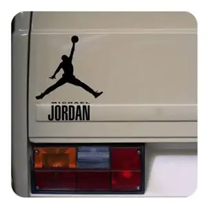 Pegatina Michael Jordan. Vinilo de alta calidad, soporta perfectamente la intemperie, apto incluso para náutica. Pégala donde qu
