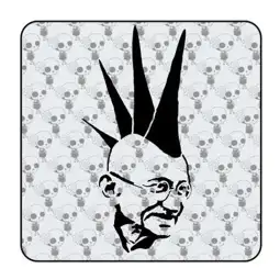 Gandhi Punk Aufkleber 2