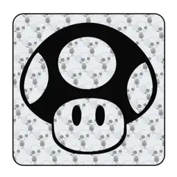 Pegatina Seta Super Mario. Vinilo de alta calidad, soporta perfectamente la intemperie, apto incluso para náutica. Pégala donde 2